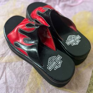 Rare Harley Davidson platform shoes size 6